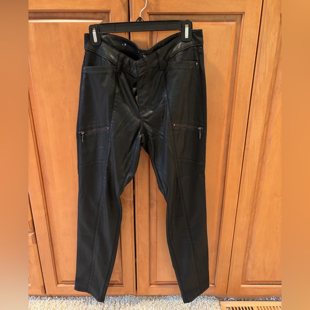 Womens Black Leather Pants